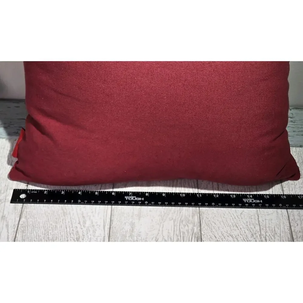 Chinese New Year 2025 Dragon Red 17 In Square GOLD Beaded Toss Pillow NWT Asian